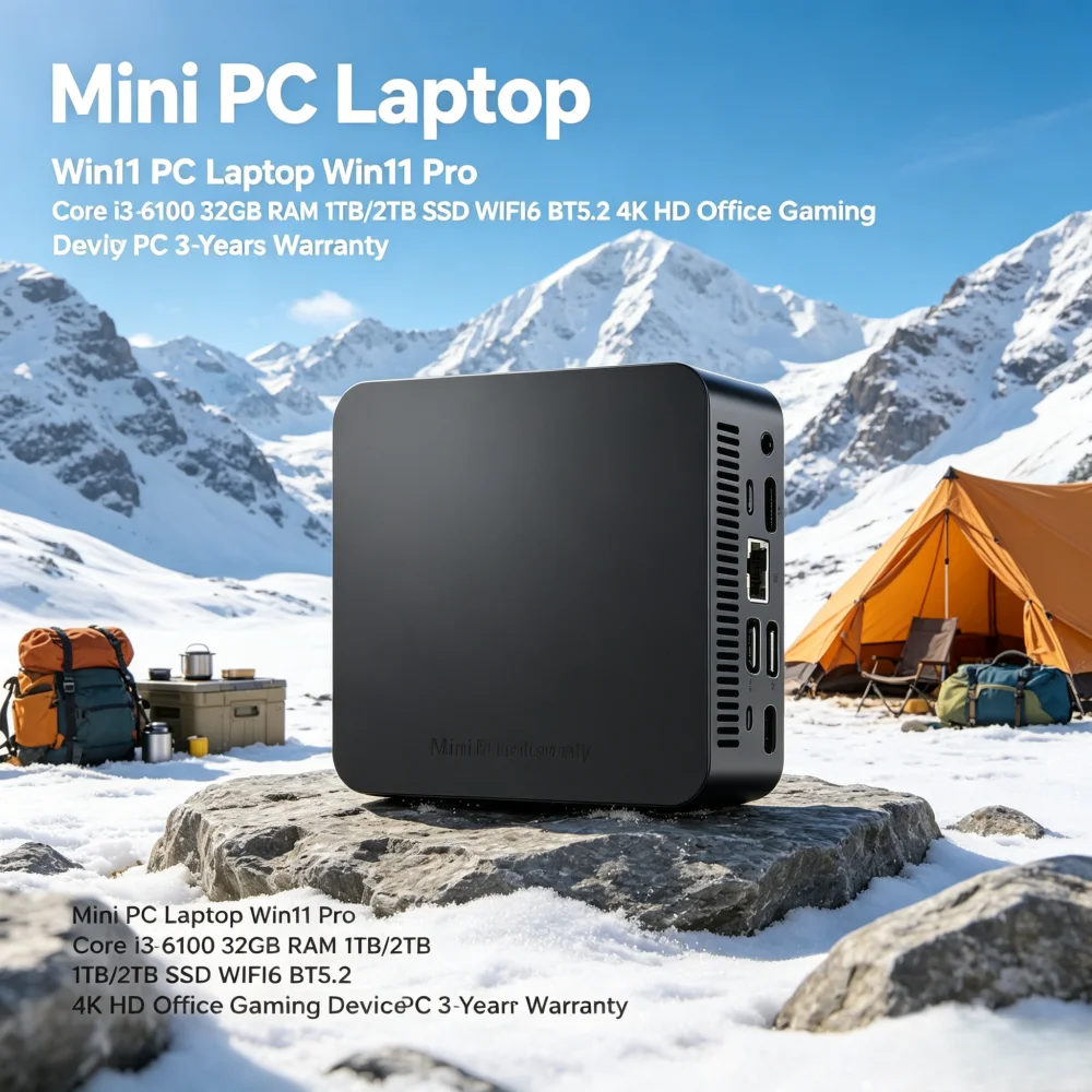 Pc Gaming I3 - Mini PC Laptop Win11 Pro Core
