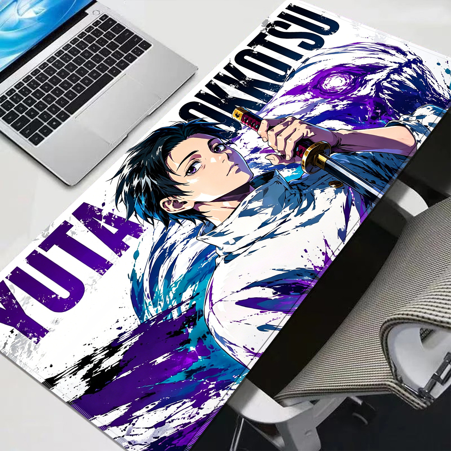 Pc Gaming Aesthetic - HD Anime Purple Mouse Pads Yuta