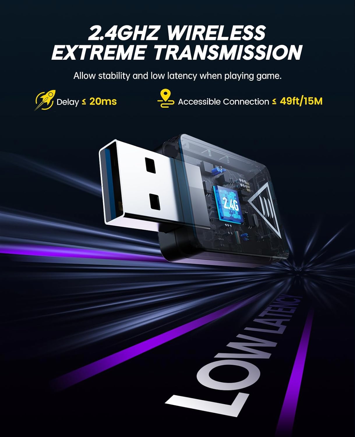 2.4GHz Wireless Gaming Headset - Pc Gaming Ps5 ulasan dan harga