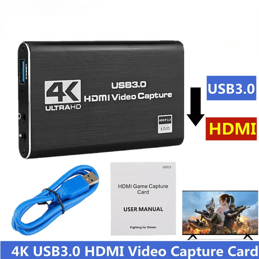 4K USB 3.0 Video Capture Card  - Sound Card Usb ulasan dan harga