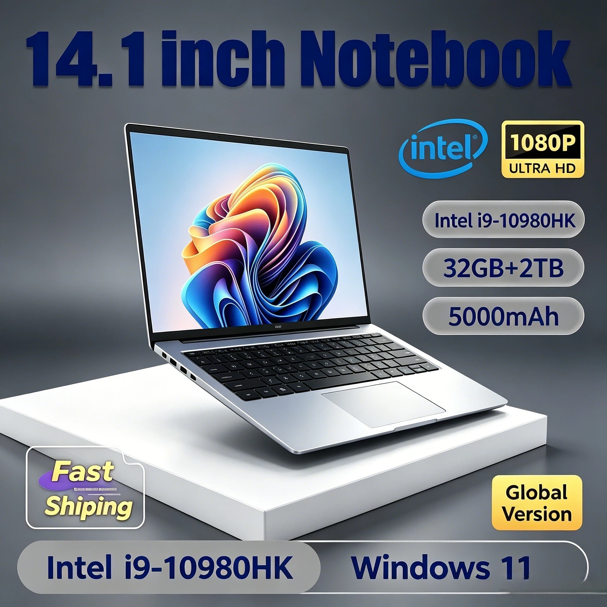 14.1 Inch Intel Core i9 10980H - Pc Gaming Portable ulasan dan harga
