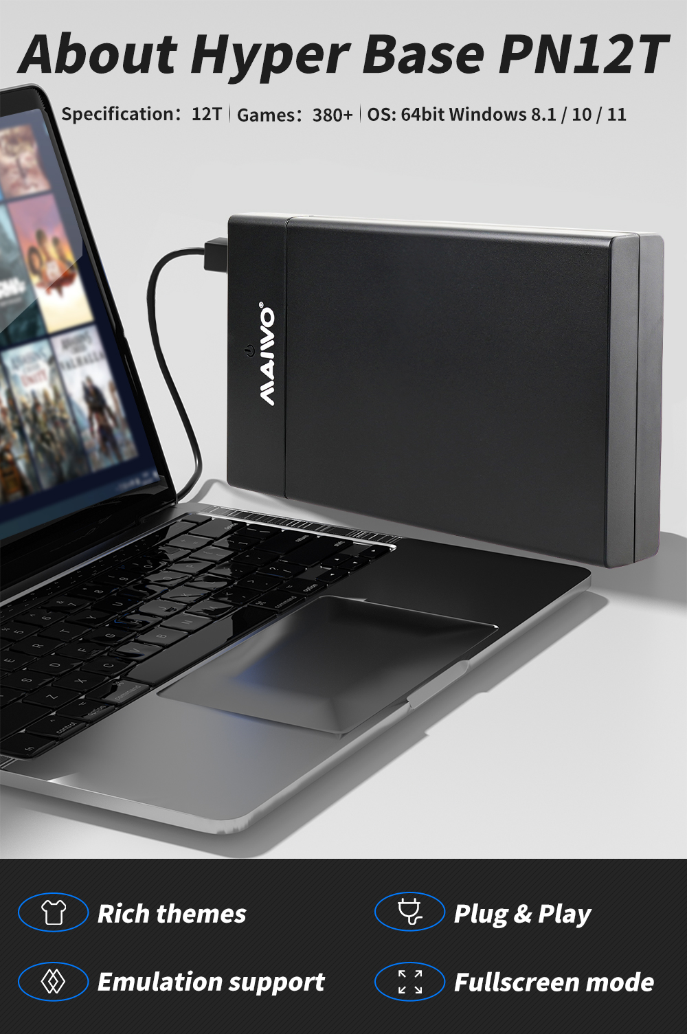 Playnite System Portable 12TB  - Pc Gaming Portable ulasan dan harga