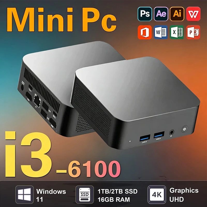 2026 Mini PC Intel Core i3-610 - Pc Gaming Portable ulasan dan harga