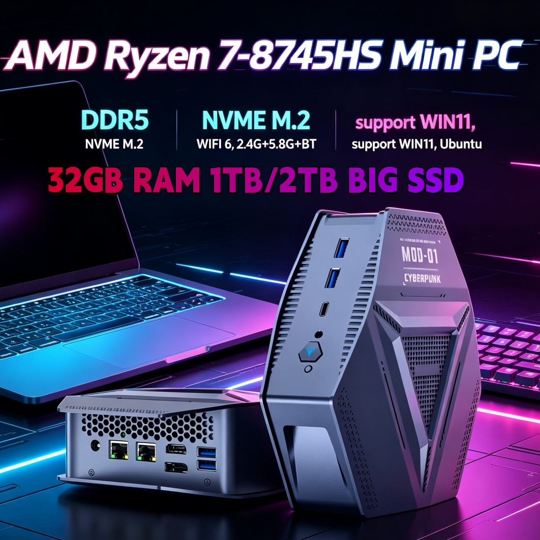 Mini PC WIFI6 Type-C HD DP AMD - Pc Gaming Cost ulasan dan harga