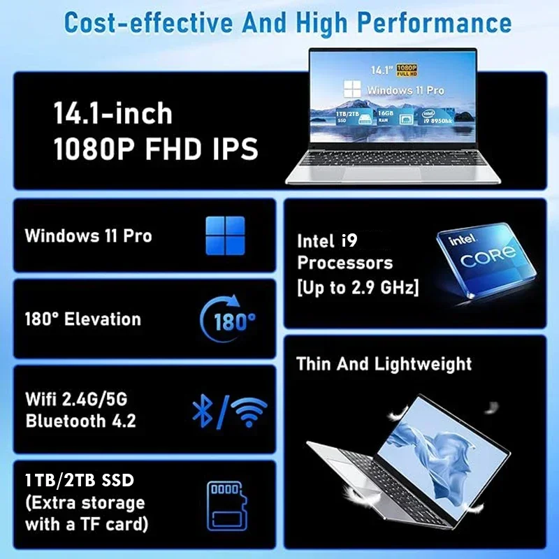 2026 New 14.1-inch Office lapt - Pc Gaming Portable ulasan dan harga