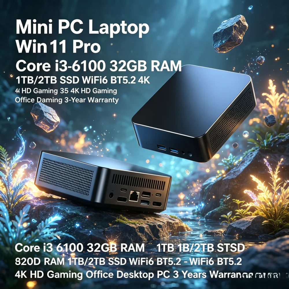 Mini PC Laptop Win11 Pro Core  - Pc Gaming I3 ulasan dan harga