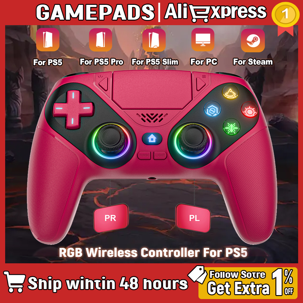 RGB Wireless Gaming For Ps5 Co - Pc Gaming Ps5 ulasan dan harga