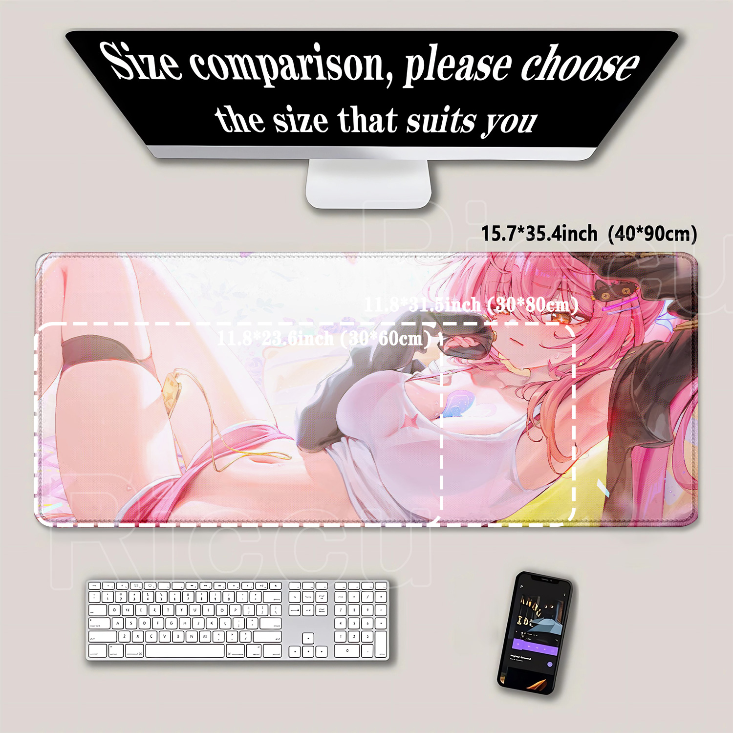 Aemeath Anime sexy girl Mousep - Pc Gaming Girl ulasan dan harga