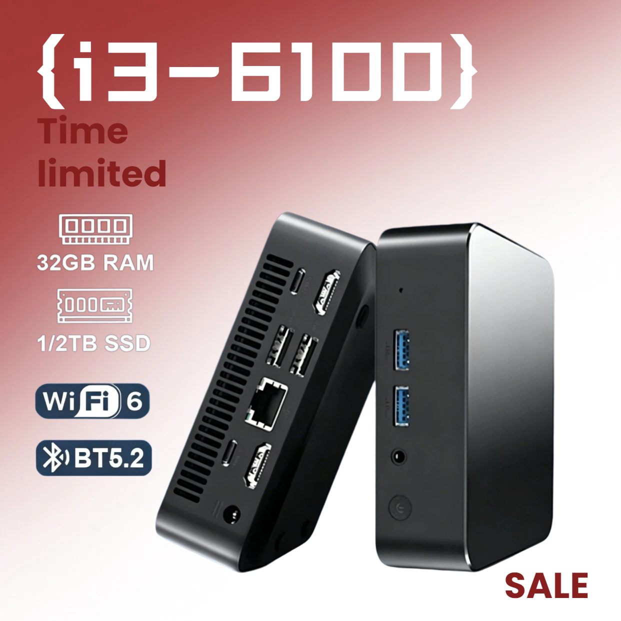 Intel Core i3 6100 MINI PC Hot - Pc Gaming I3 ulasan dan harga