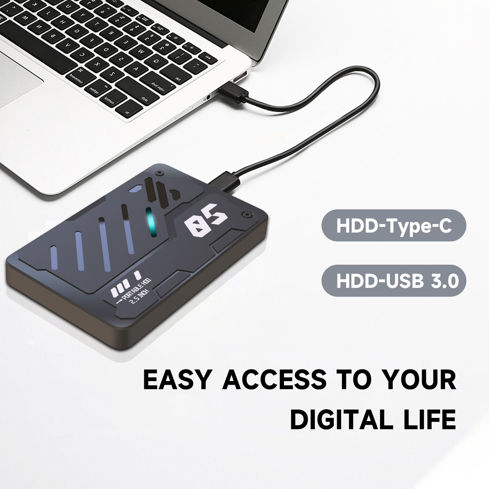 USB3.0 Type-C External Hard Dr - Pc Gaming Ps5 ulasan dan harga