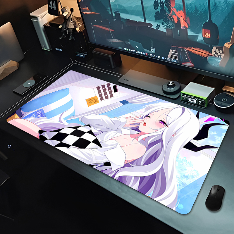 Large Blue Halo Angel School G - Pc Gaming Girl ulasan dan harga