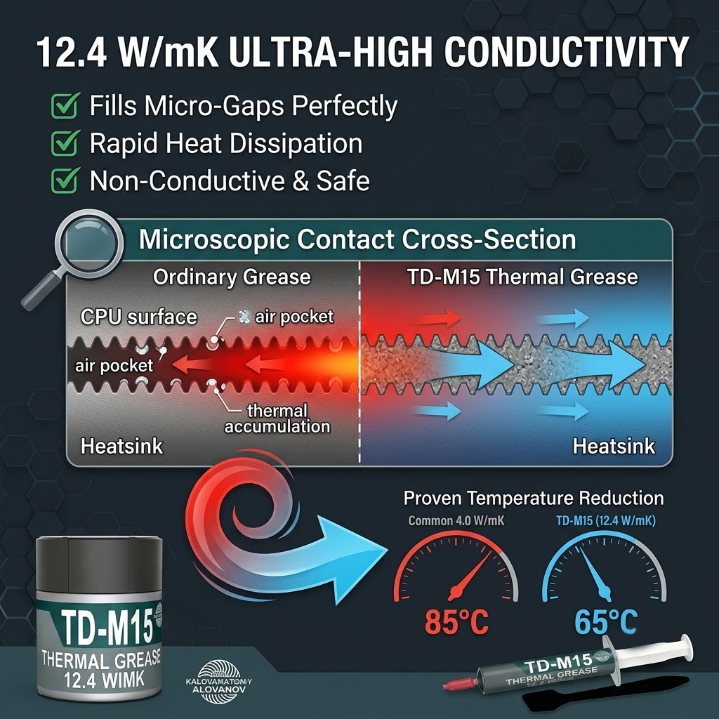 12.4W/mK High Thermal Conducti - Pc Gaming Ps5 ulasan dan harga