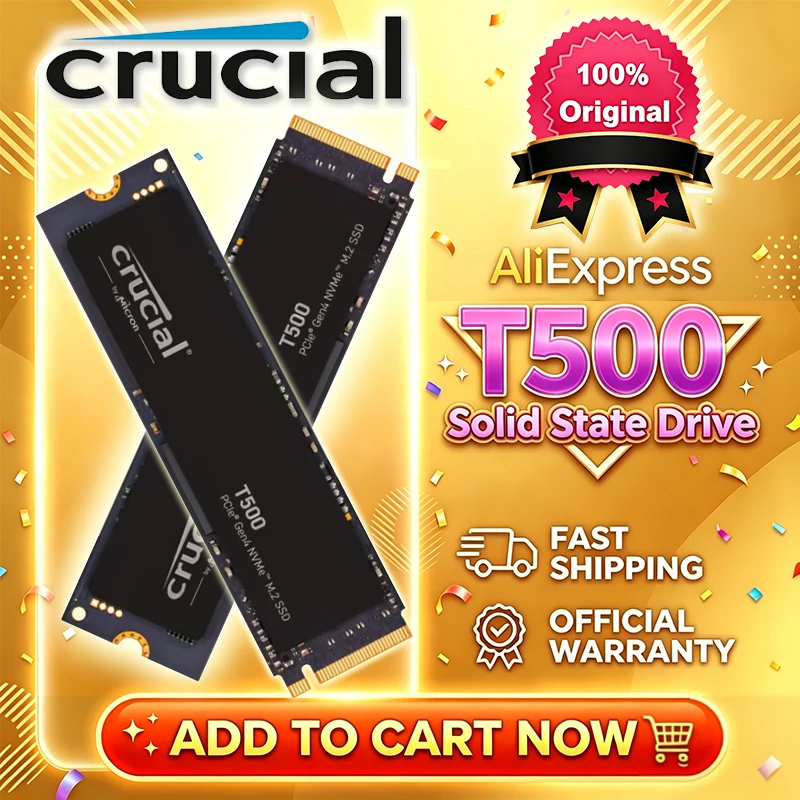 Crucial T500 1TB 2TB SSD Gen4  - Pc Gaming News ulasan dan harga
