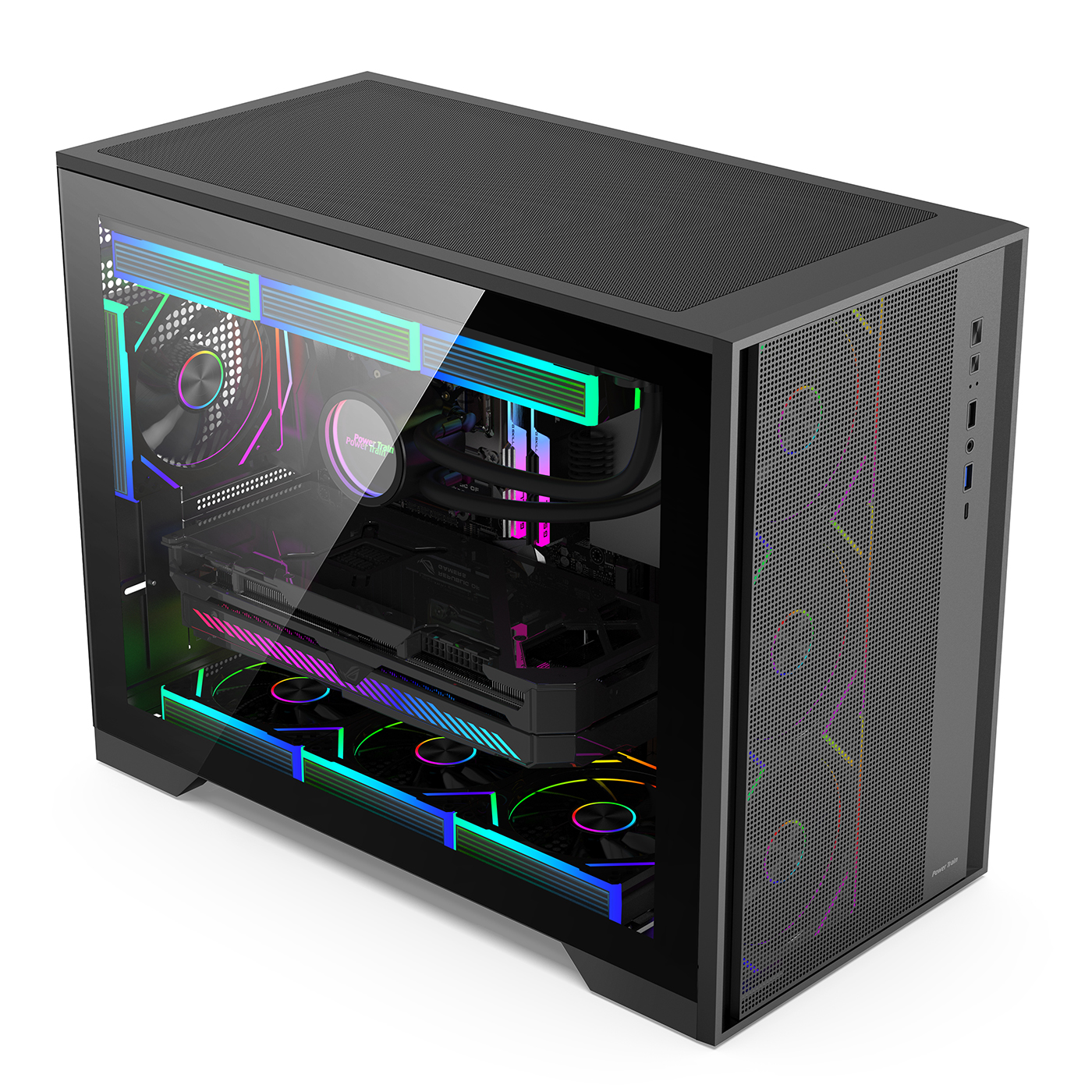 Power Train FengYing Glass Sid - Pc Gaming Itx ulasan dan harga