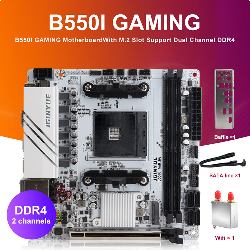 JINGYUE B550I GAMING Motherboa - Pc Gaming Itx ulasan dan harga