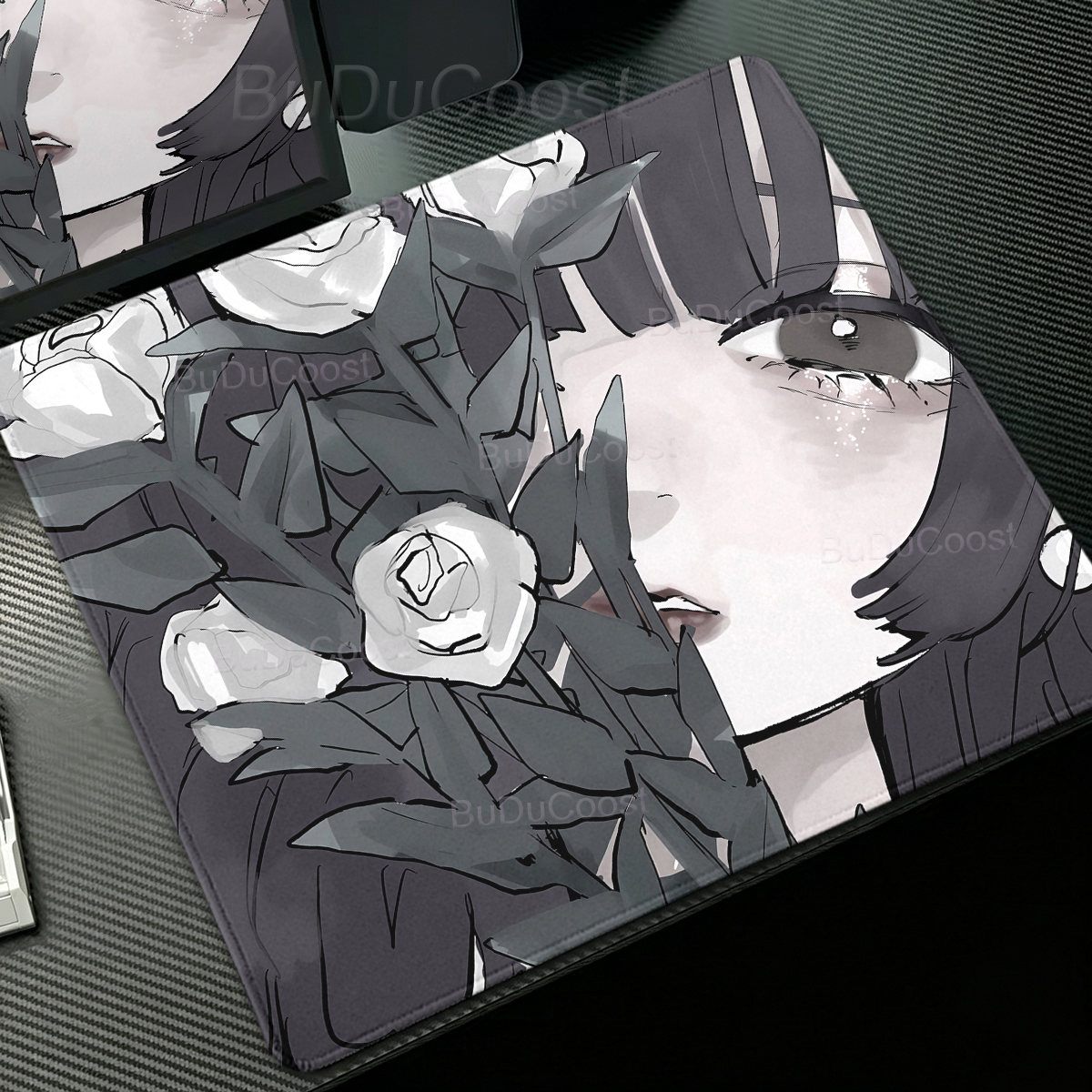 Anime Girl Desk Mat Flower Aes - Pc Gaming Girl ulasan dan harga