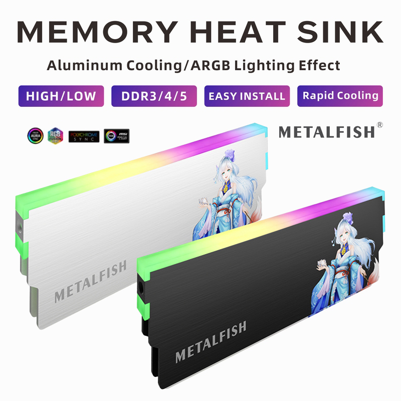 METALFISH DRAM Heatsink 5V-3PI - Pc Gaming Ddr3 ulasan dan harga