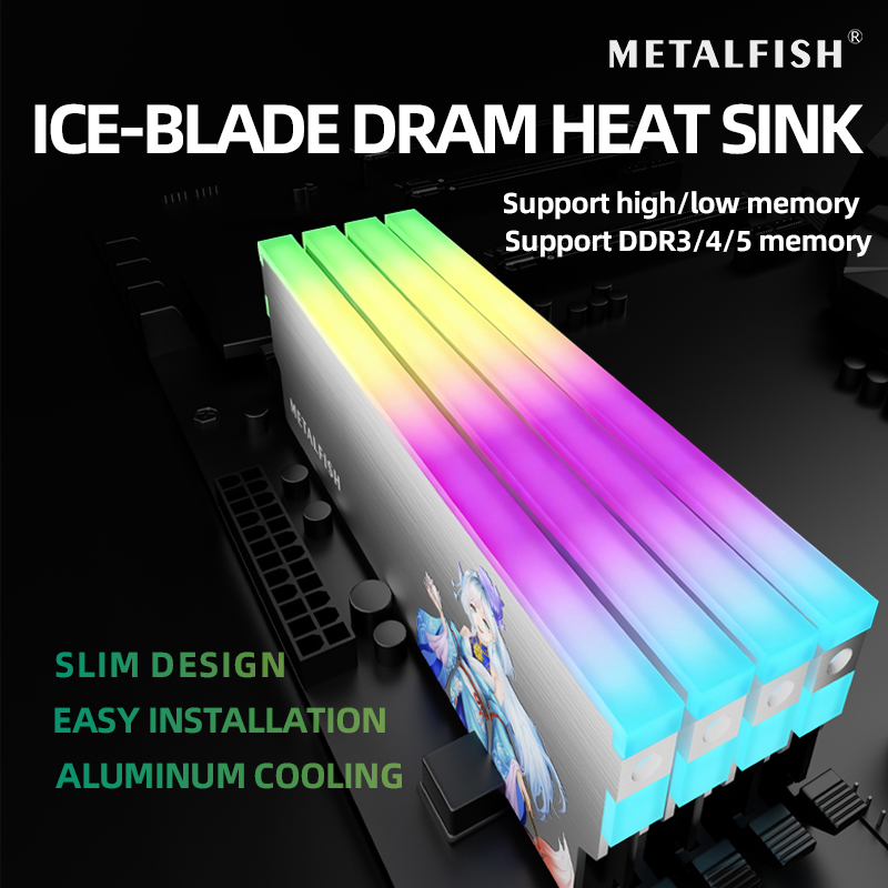 METALFISH DRAM Heatsink 5V-3PI - Pc Gaming Ddr3 ulasan dan harga