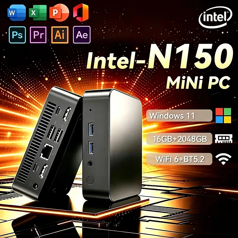 NEW Mini PC Windows 11 Intel N - Pc Gaming Ram 32Gb ulasan dan harga