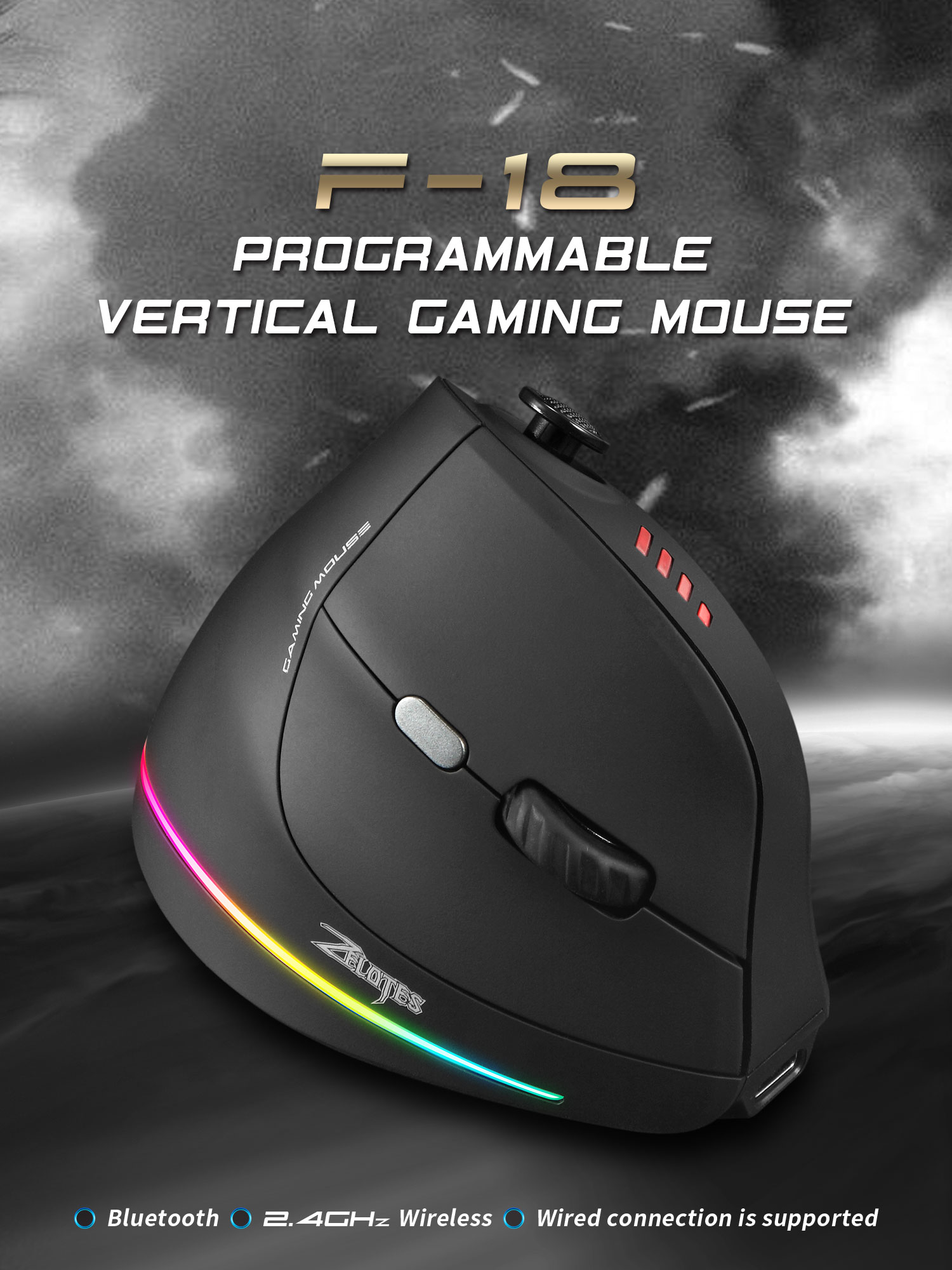 Jomaa RGB Backlit Wireless Ver - Pc Gaming Aesthetic ulasan dan harga