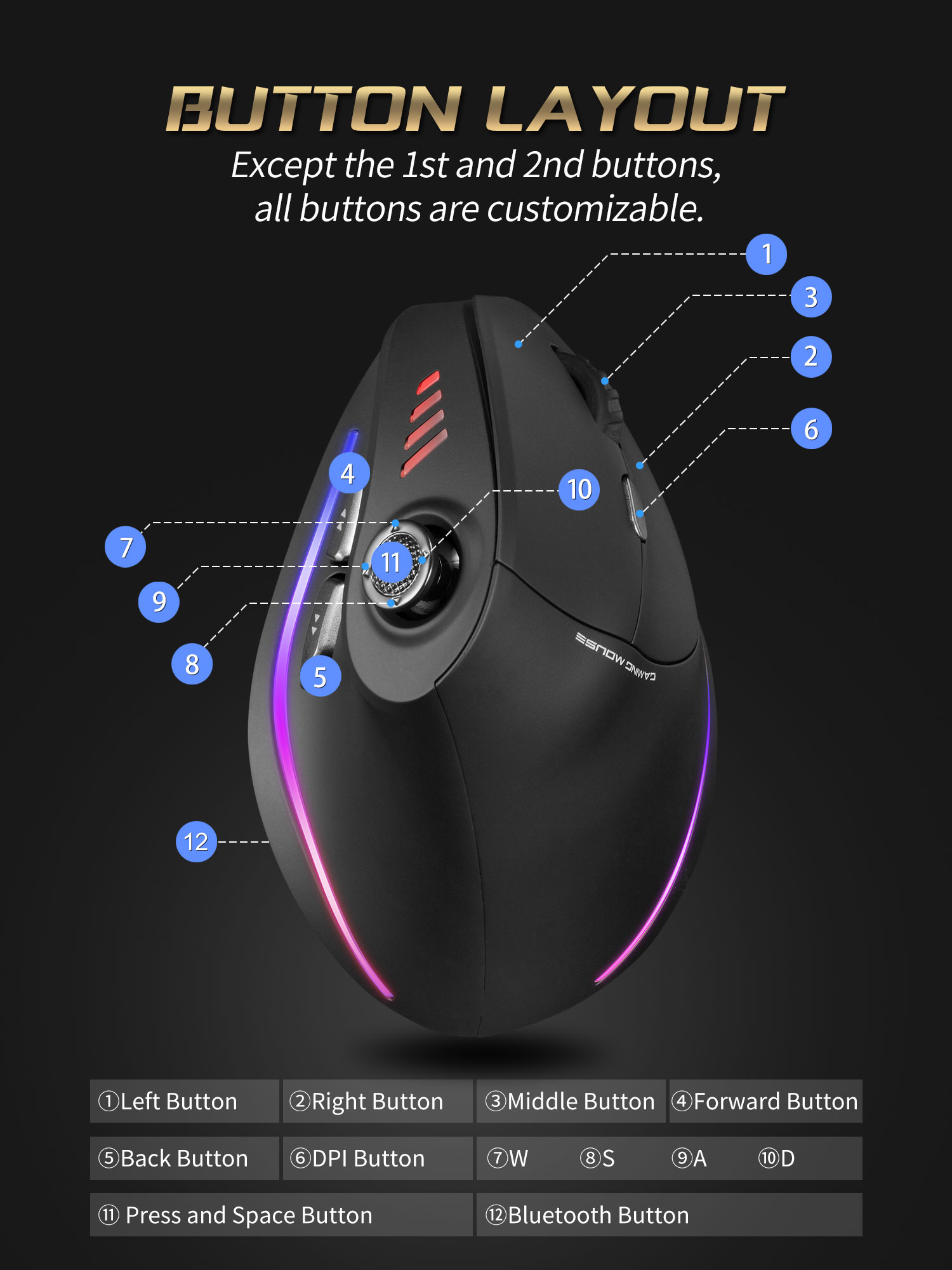 Jomaa RGB Backlit Wireless Ver - Pc Gaming Aesthetic ulasan dan harga